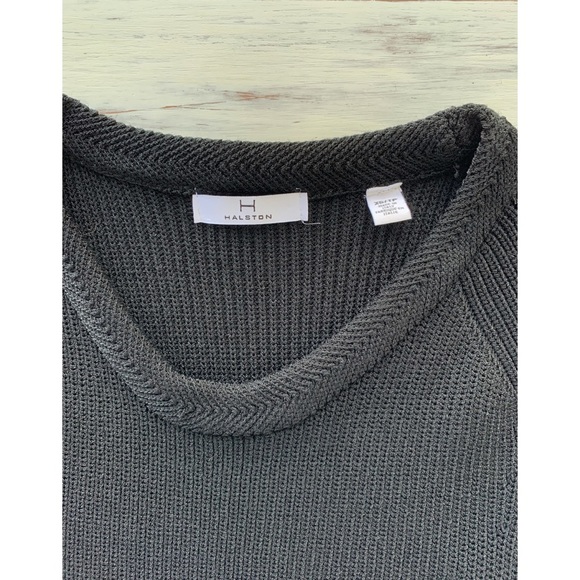 COPY - Halston | long black knit tank top. - Picture 7 of 10